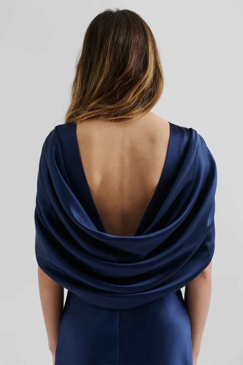 Malina Louise Maxi Dress - Dark Blue - Image 3