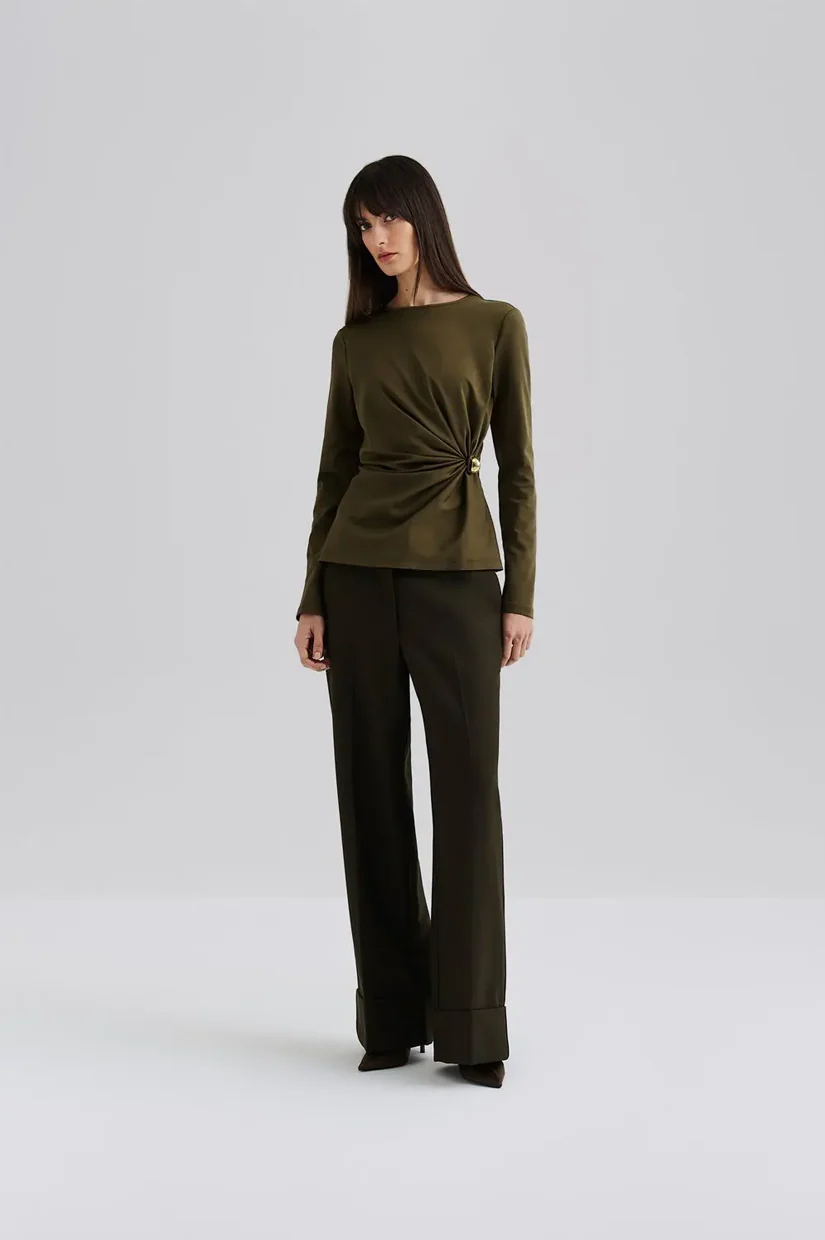 Malina Mailey Top - Olive - Image 2