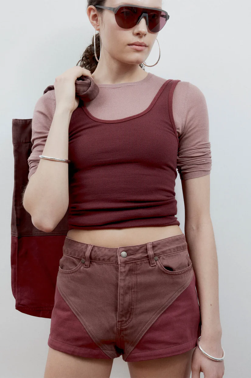 Nagnata Avika Wool Tank - Mulberry - Image 3