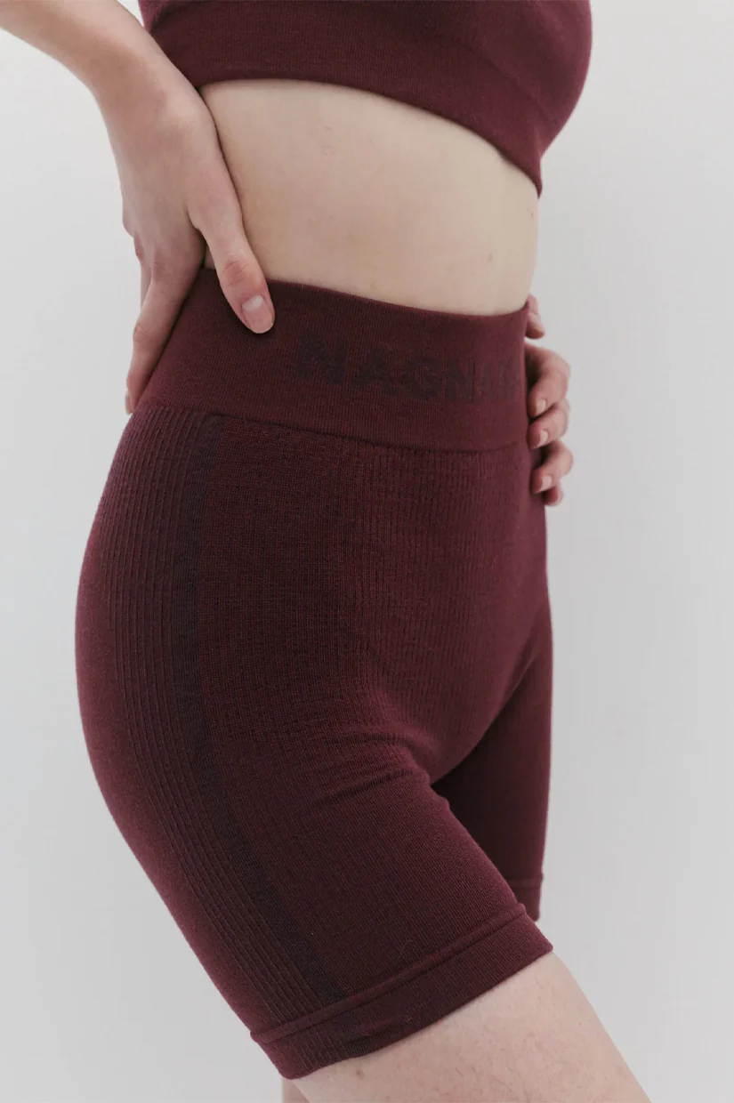 Nagnata Ballet Wool Mini Short - Mulberry - Image 2