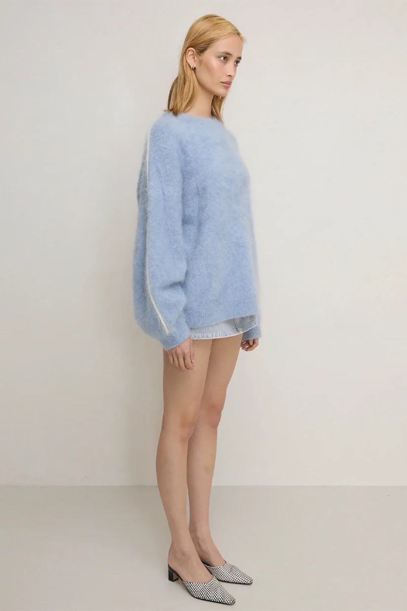 Nagnata Brushed Alpaca Sweater - Mist - Image 3