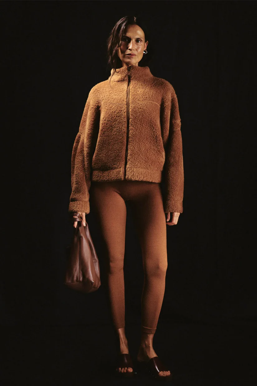 Nagnata Classic Wool Rib Legging - Spice