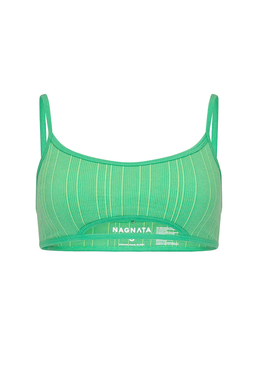 Nagnata Elba Wool Bralet - Apple - Image 3