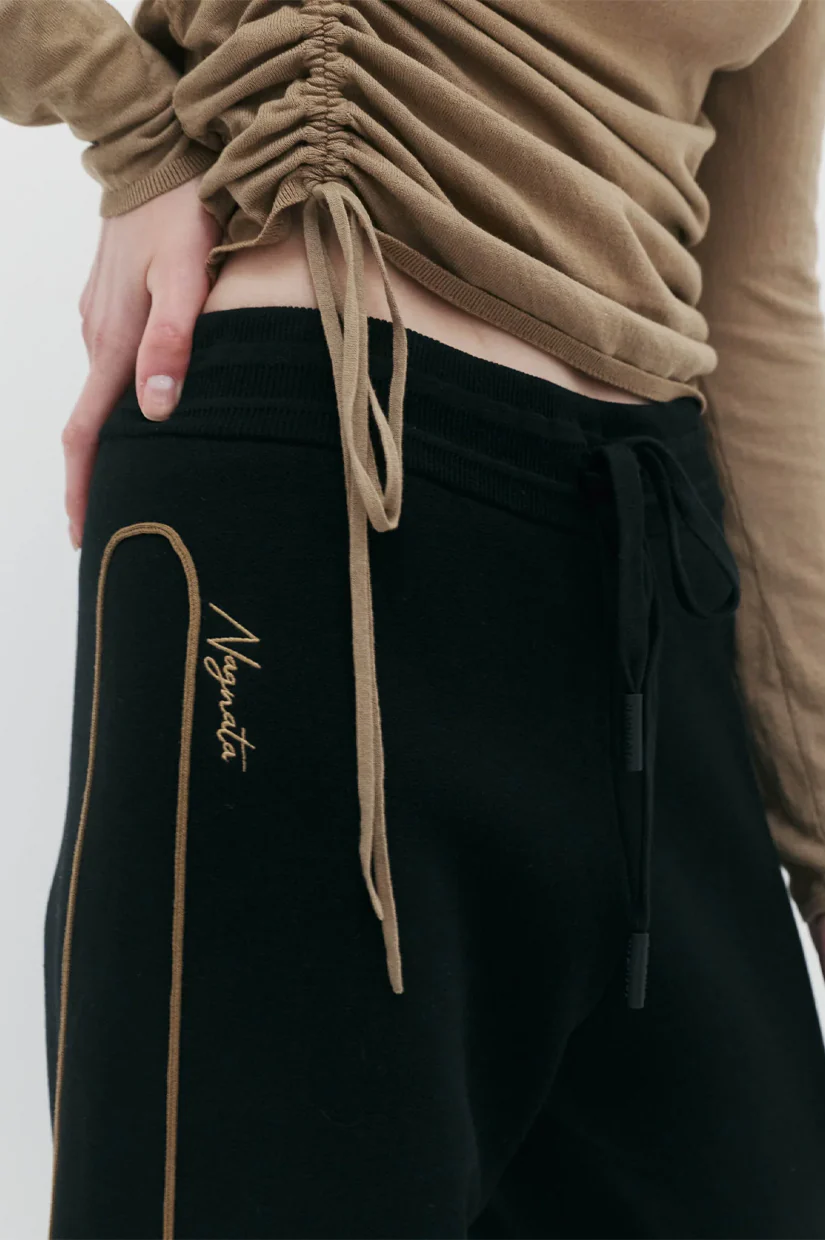 Nagnata Organic Raya Track Pant - Black - Image 2