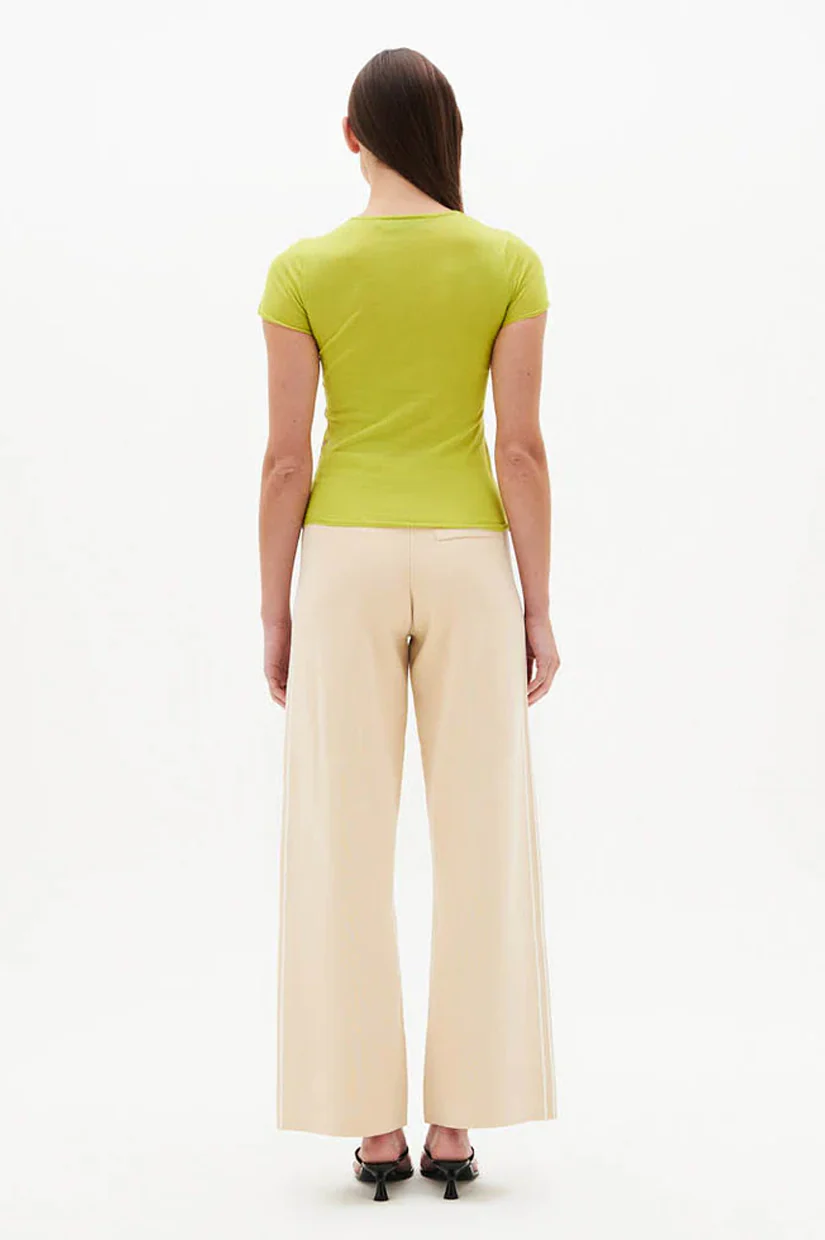 Nagnata Sheer Essentials Baby Tee - Lime - Image 2
