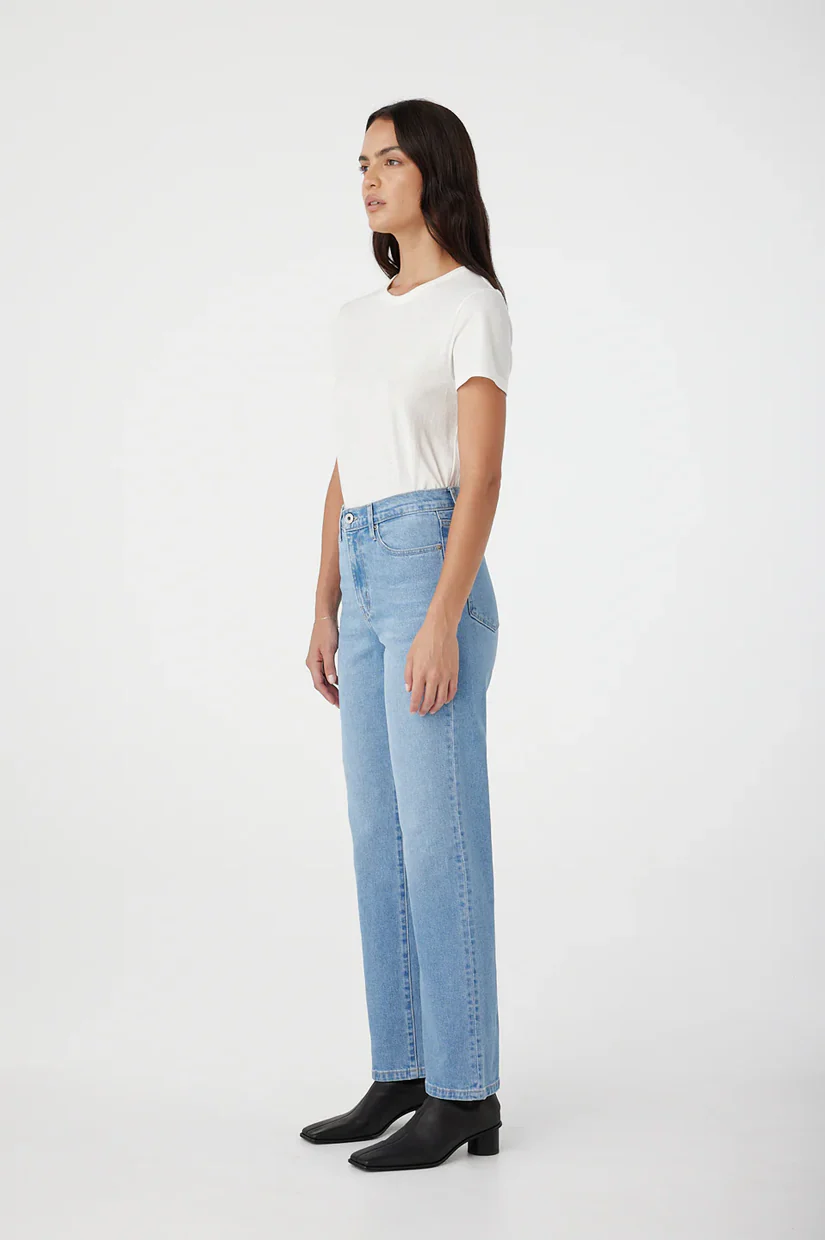 Outland Denim Zoe High Straight Jean - Kingfisher - Image 2
