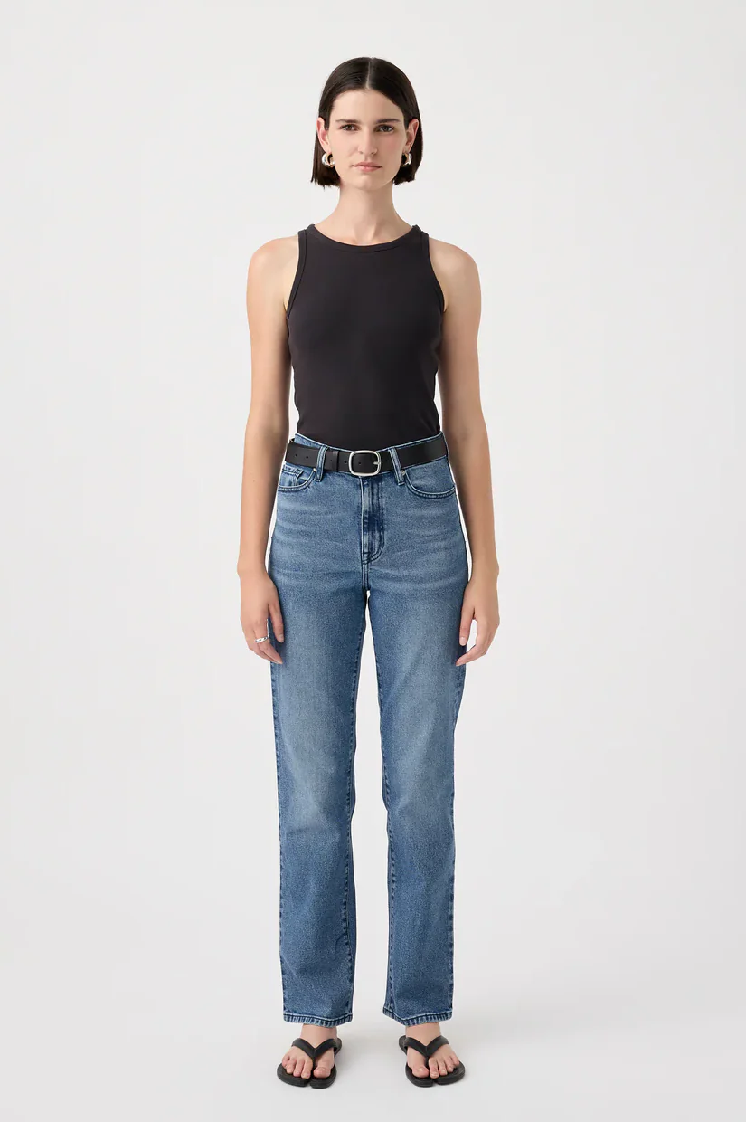 Outland Denim Zoe High Straight Jean - Twilight