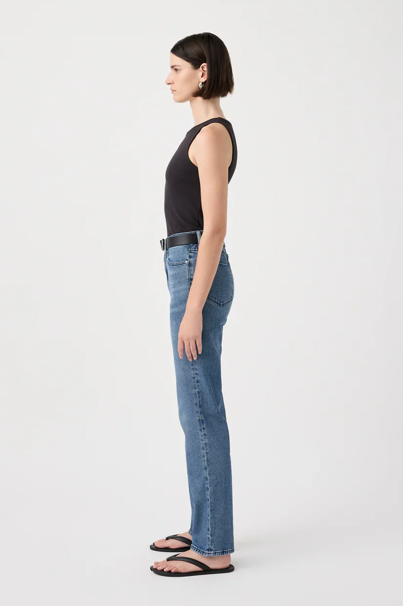 Outland Denim Zoe High Straight Jean - Twilight - Image 3