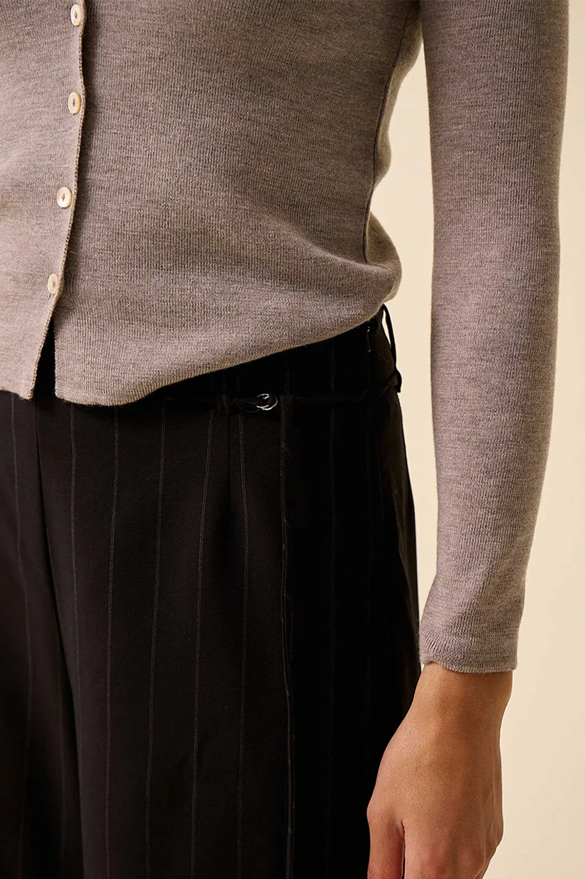 Penny Sage Ramona Trousers - Black Pinstripe - Image 4