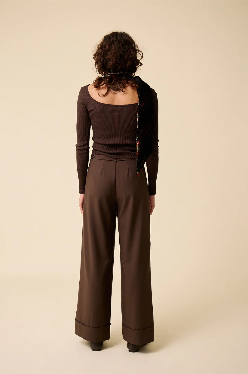 Penny Sage Ramona Trousers - Chocolate - Image 4