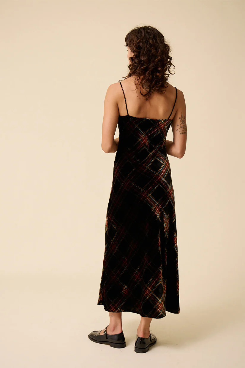 Penny Sage Valentine Dress - Tartan - Image 4