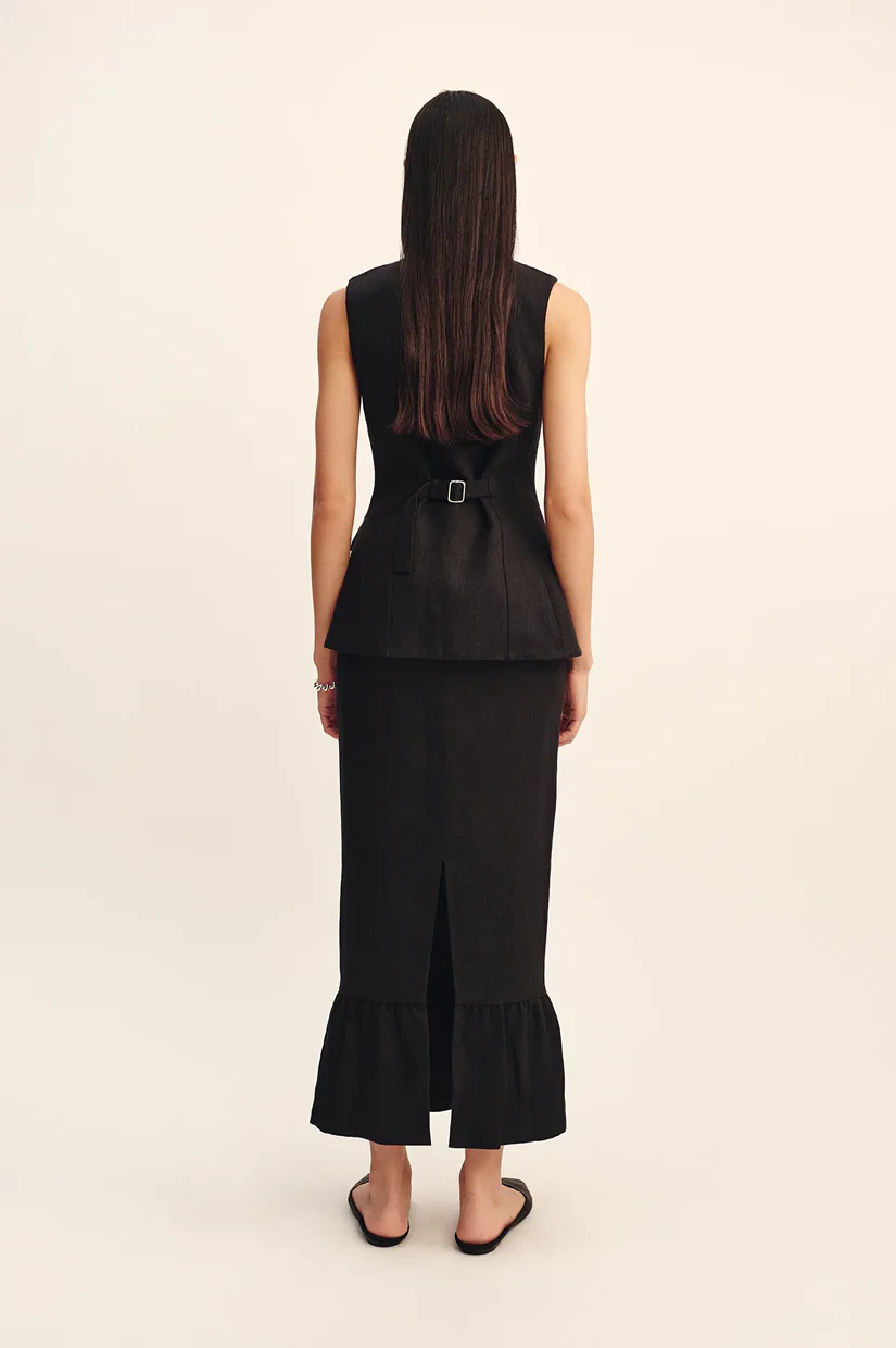 Posse Matilda Column Skirt - Black - Image 3