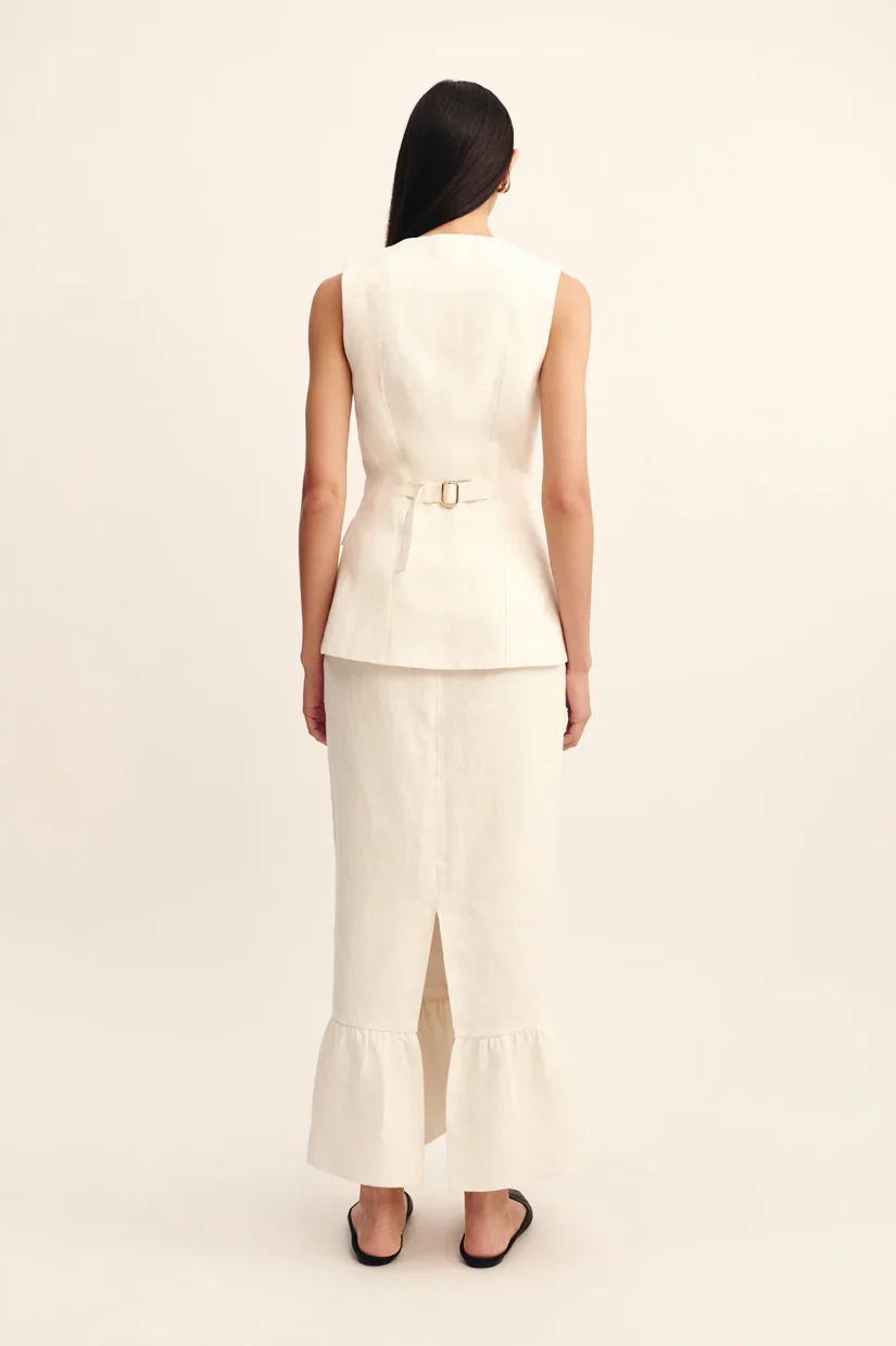 Posse Matilda Column Skirt - Cream - Image 3