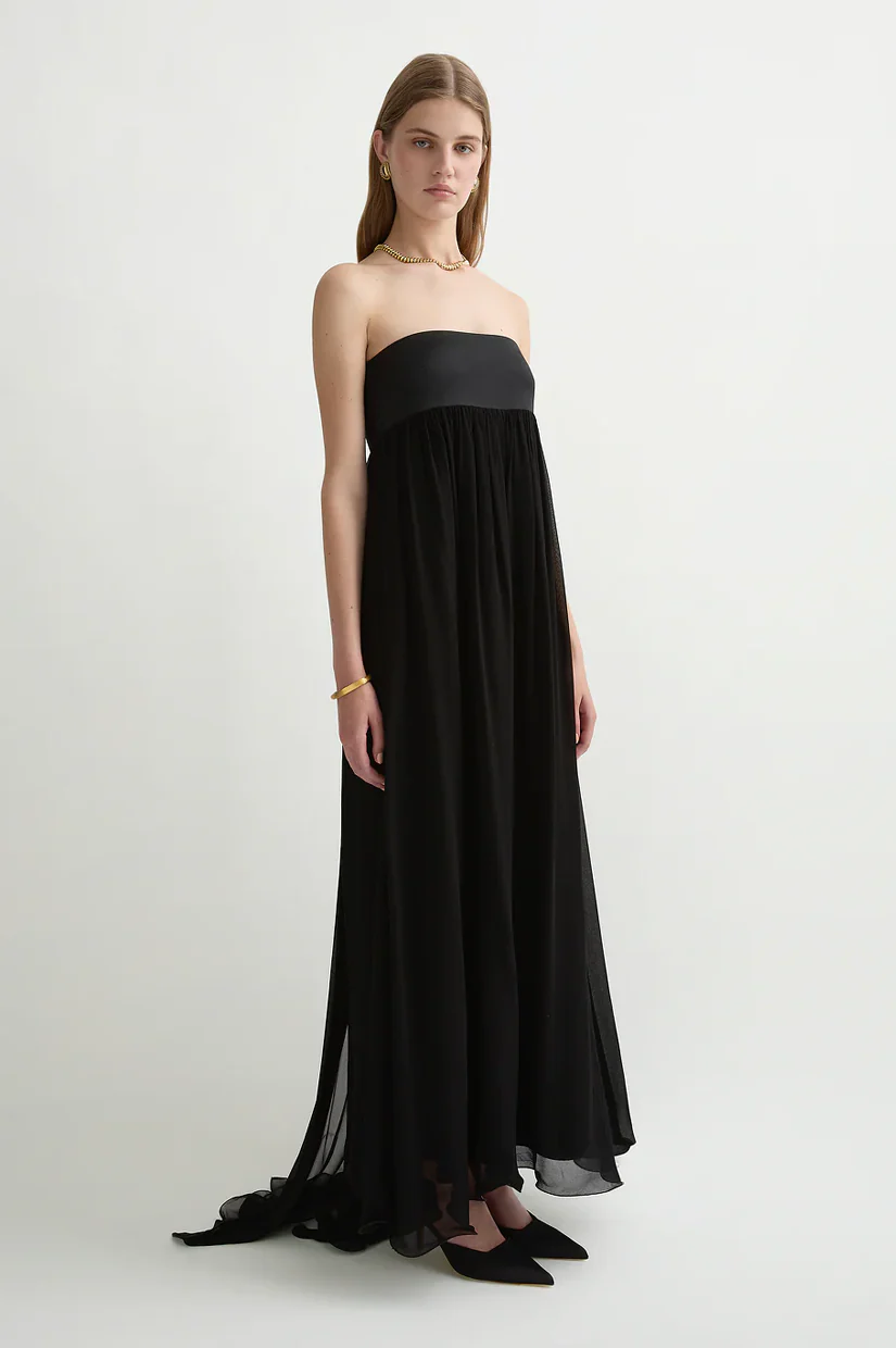 Posse Solene Strapless Dress - Black - Image 3
