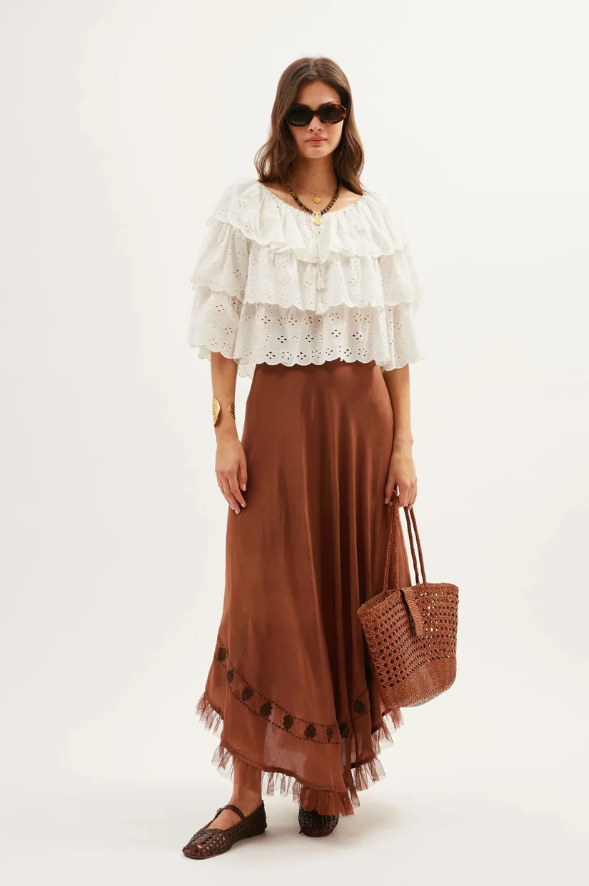 Rixo Caserta Top - Ivory - Image 3