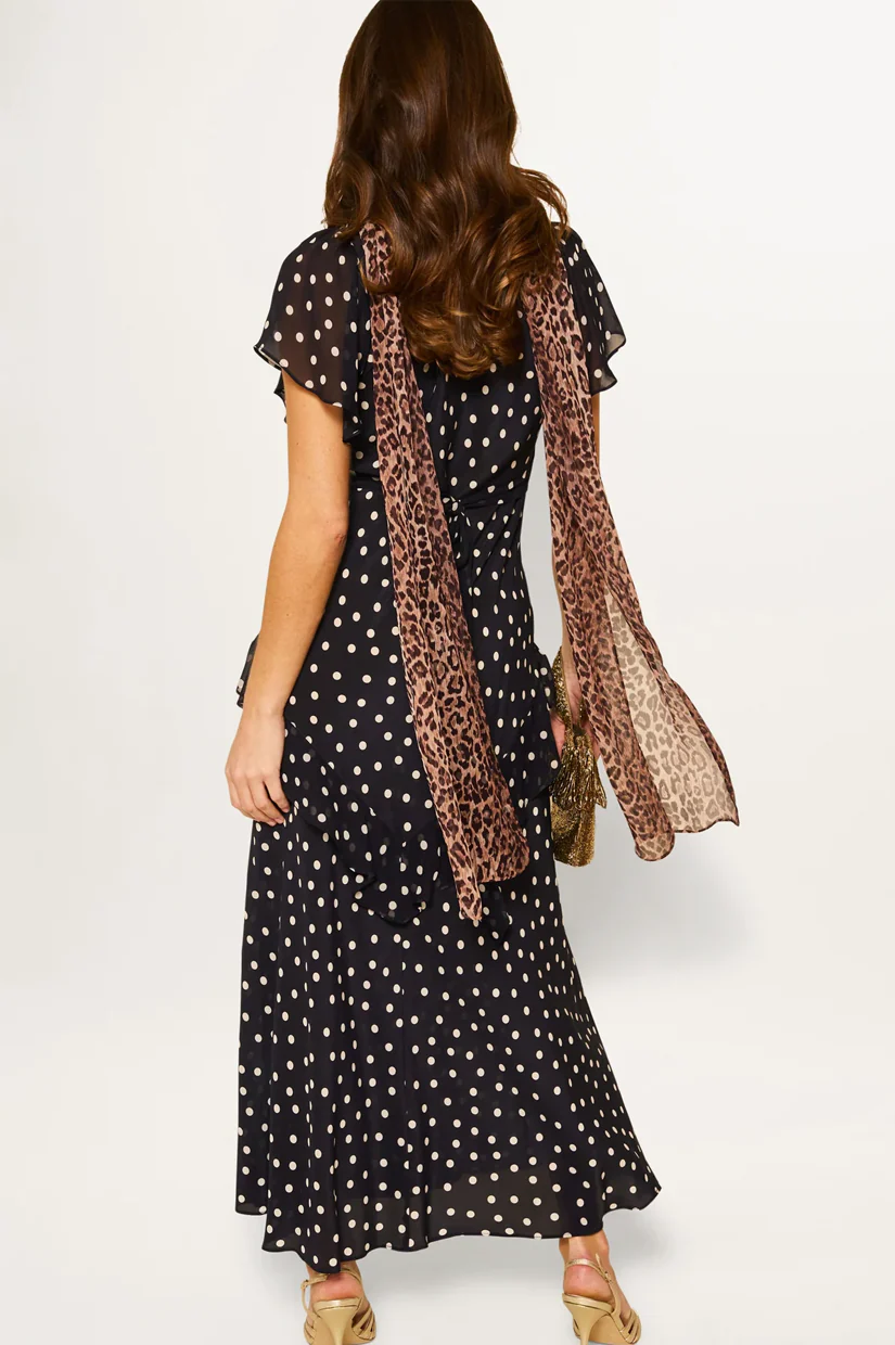 Rixo Evie Dress - Bohemia Spot Deep Navy - Image 4