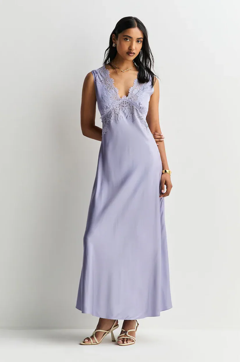 Rixo Lysandra Dress - Dusty Blue