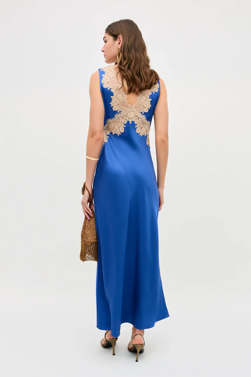 Rixo Lysandra Dress - Iris Blue - Image 4