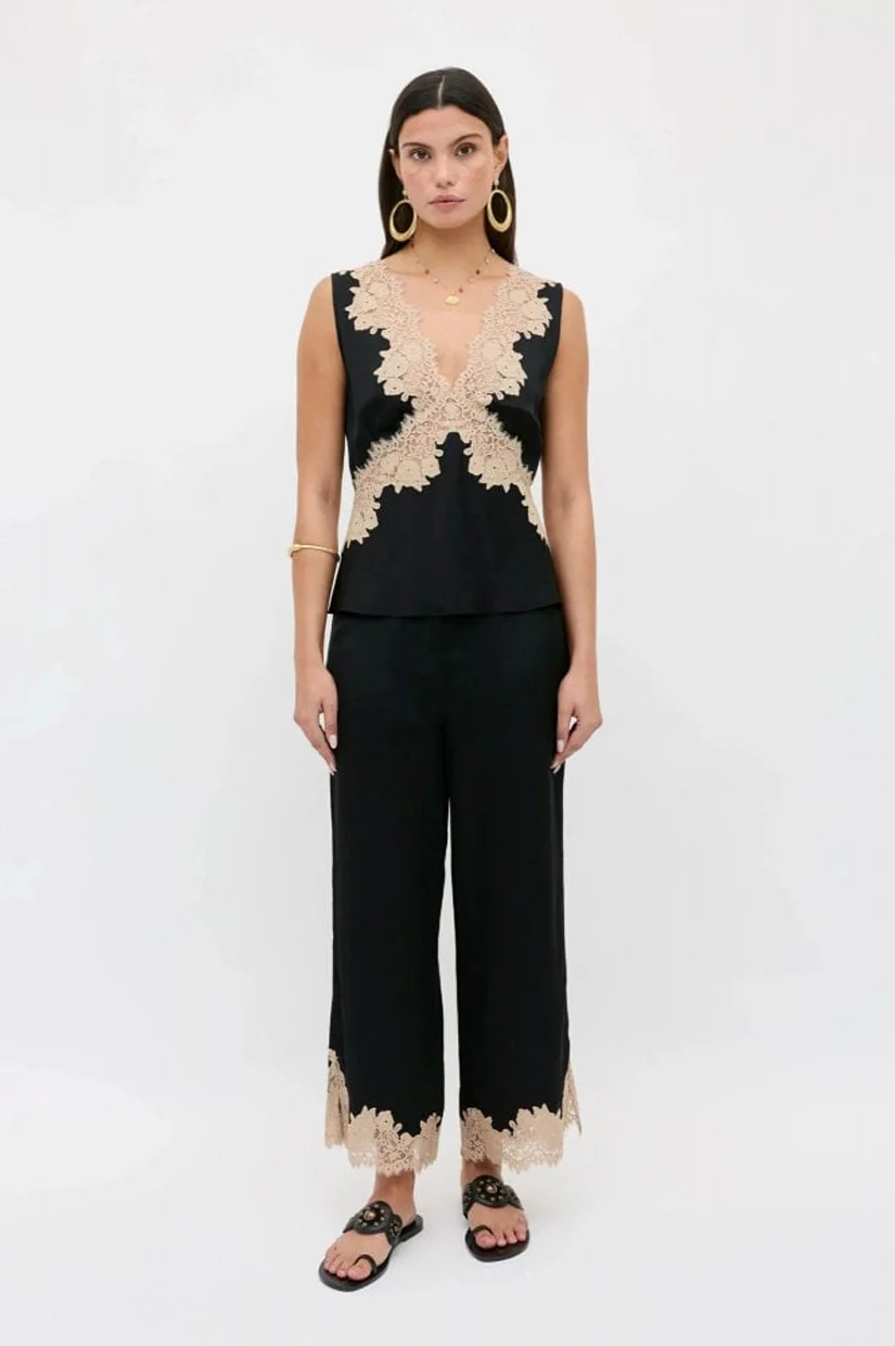 Rixo Marcela Trouser - Black