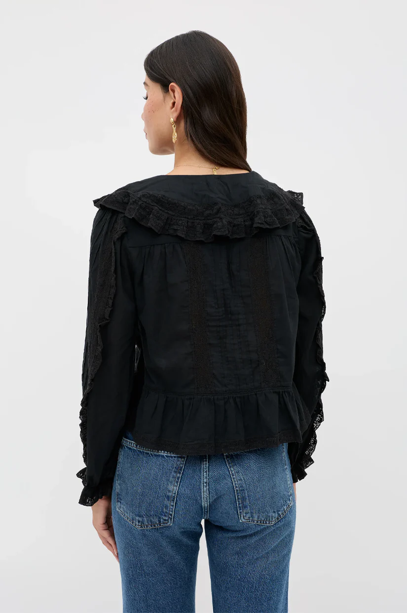 Rixo Maribelle Top - Black - Image 3