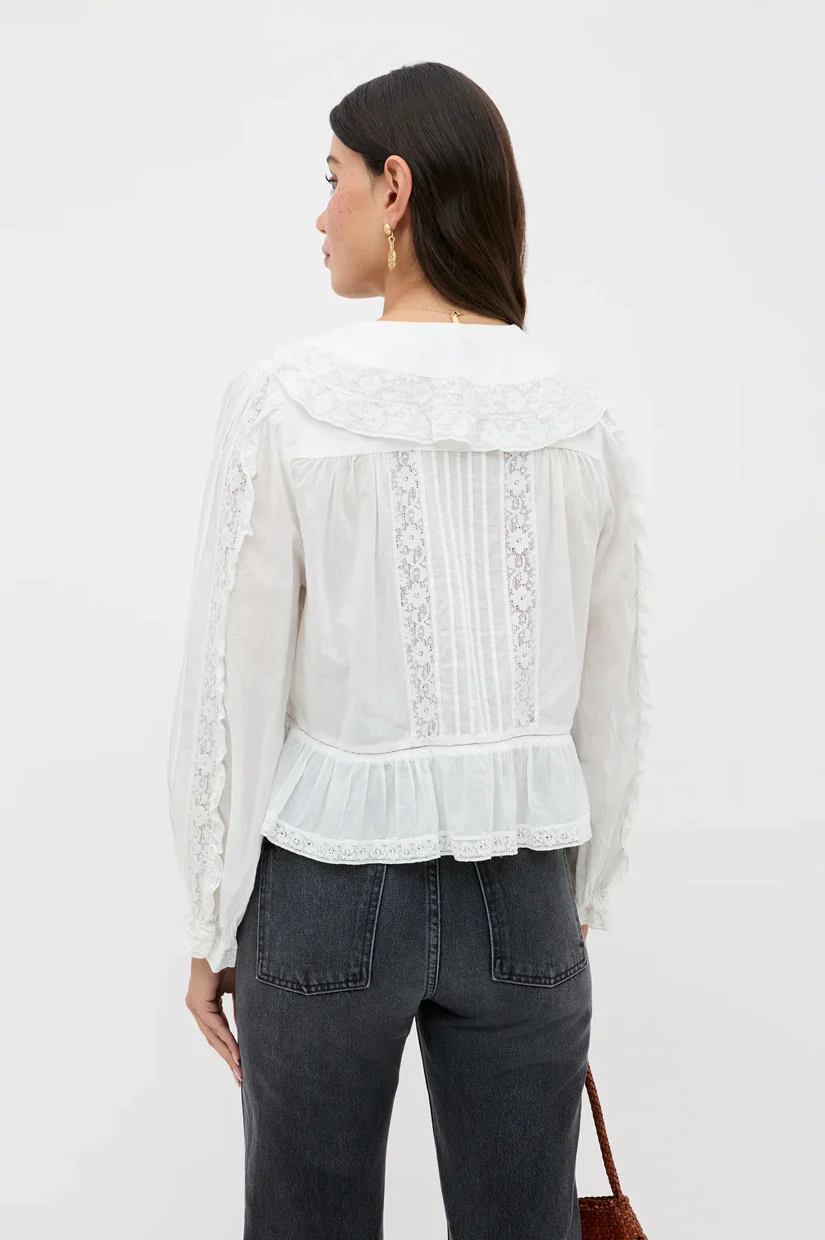 Rixo Maribelle Top - Ivory - Image 3