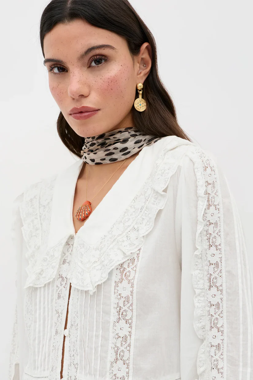 Rixo Maribelle Top - Ivory - Image 4