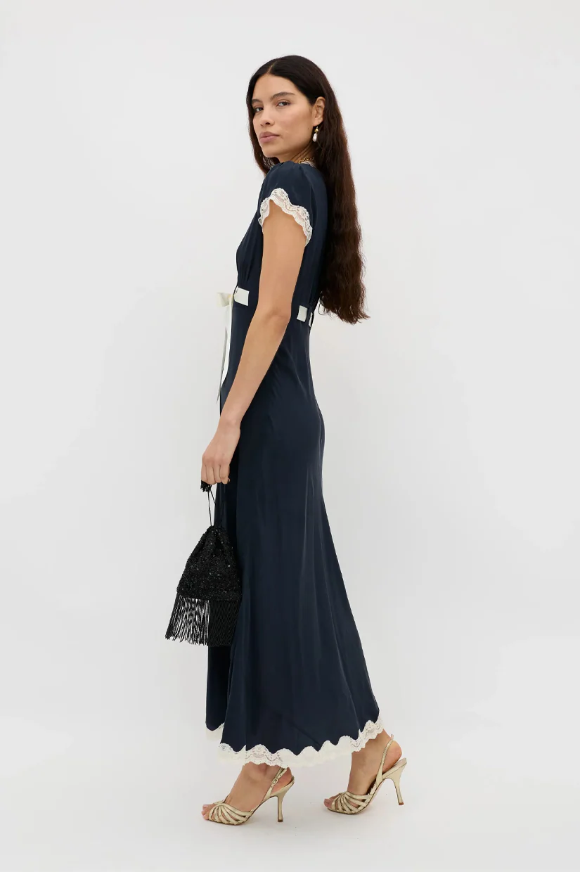 Rixo Marlice Dress - Deep Navy - Image 2