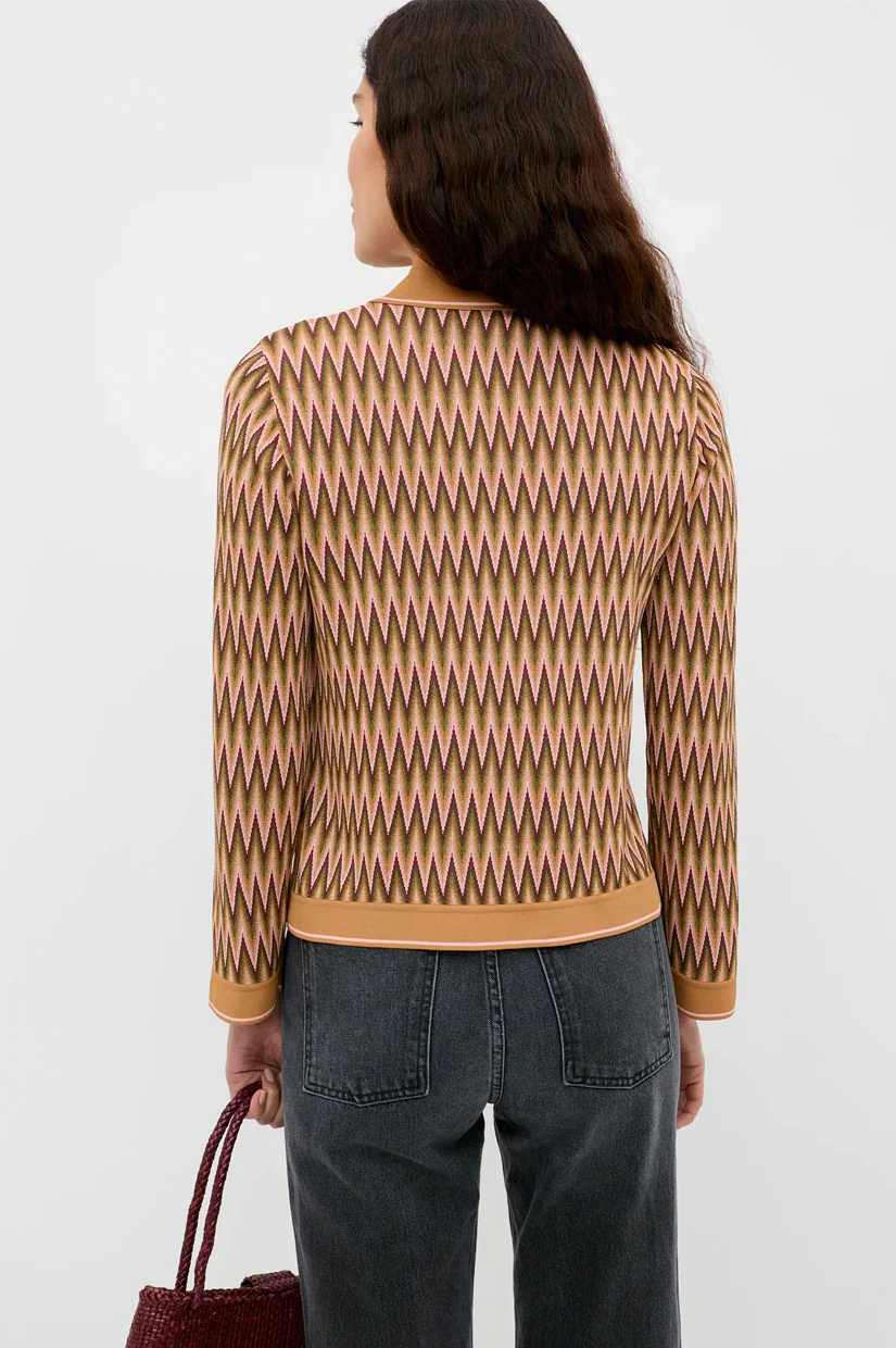 Rixo Quiniey Cardigan - Maeve Jacquard - Image 3