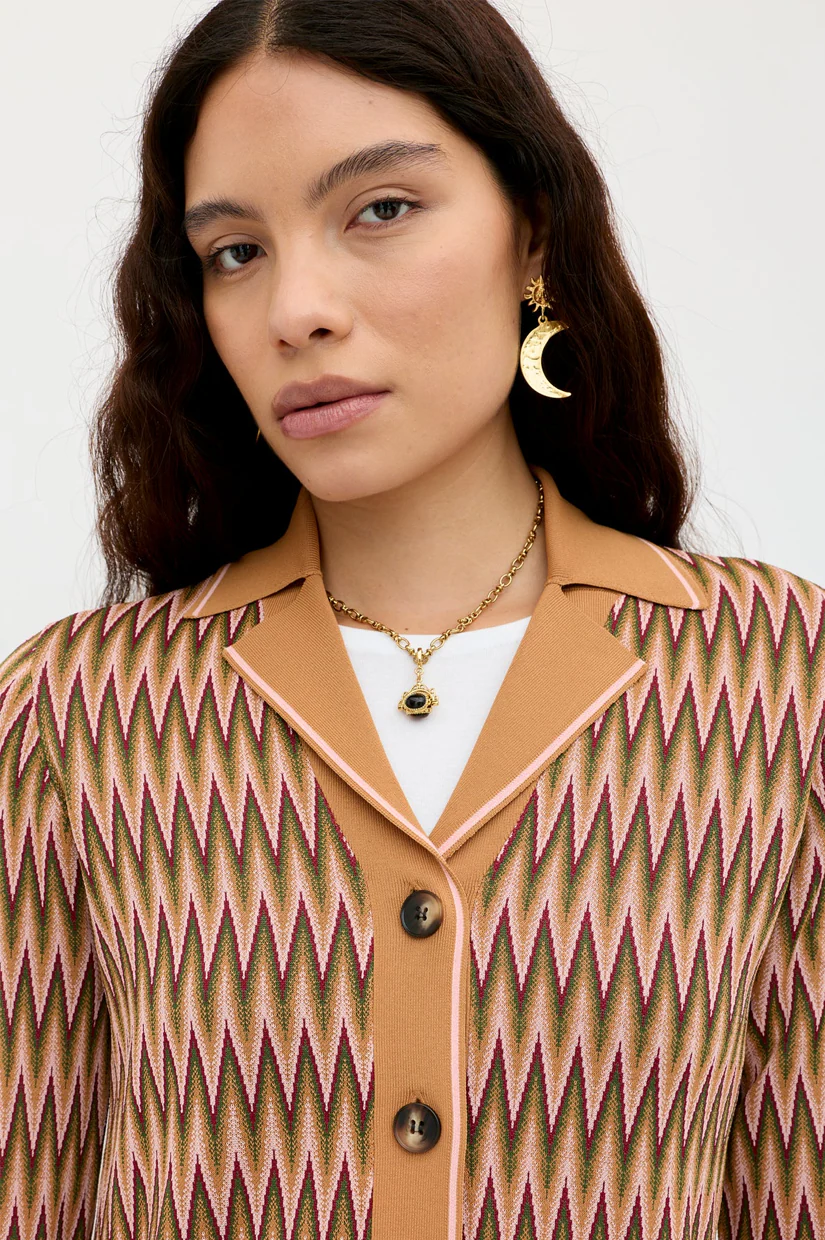 Rixo Quiniey Cardigan - Maeve Jacquard - Image 4
