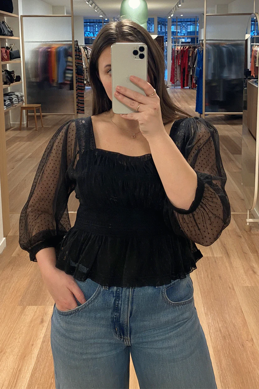 Rixo Tyla Top - Black - Image 2