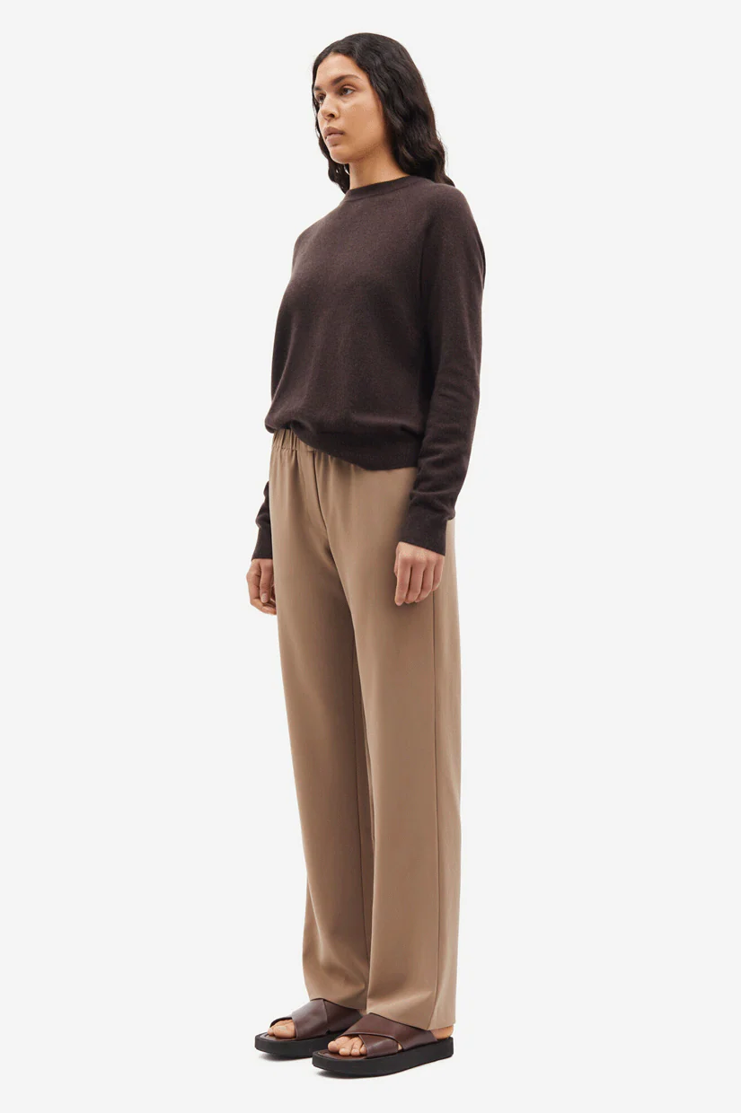 Samsoe Samsoe Hoys Straight Pants - Caribou - Image 2