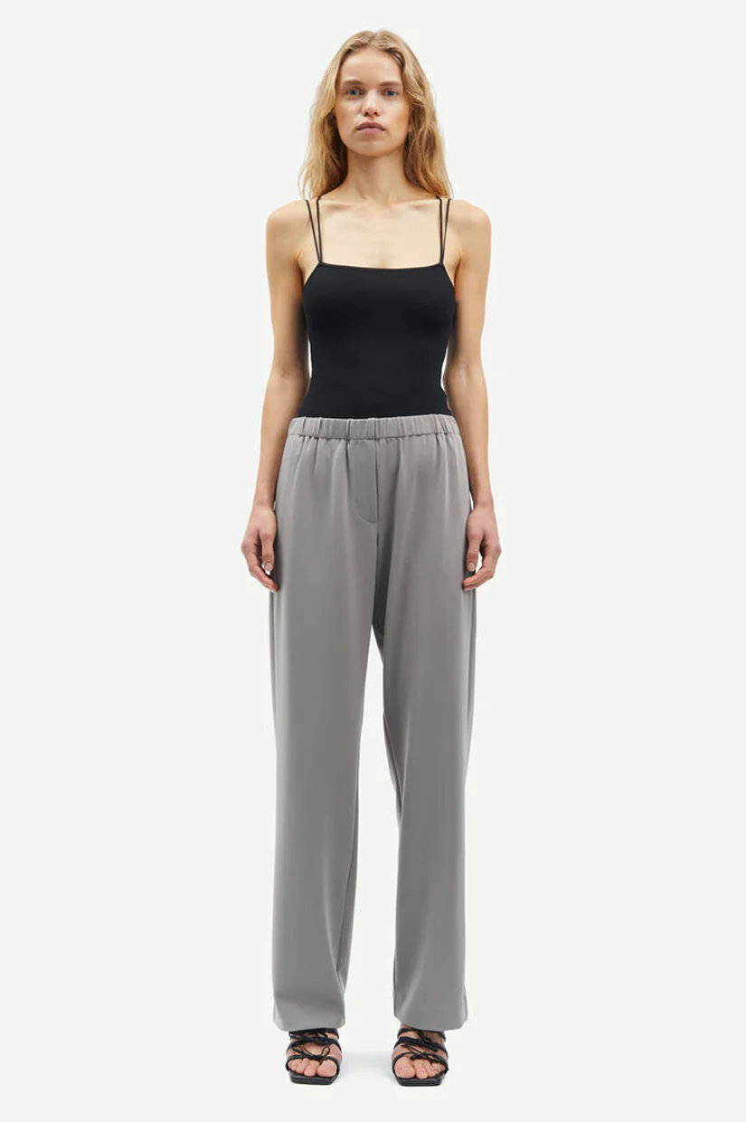 Samsoe Samsoe Hoys Straight Pants - Steeple Gray