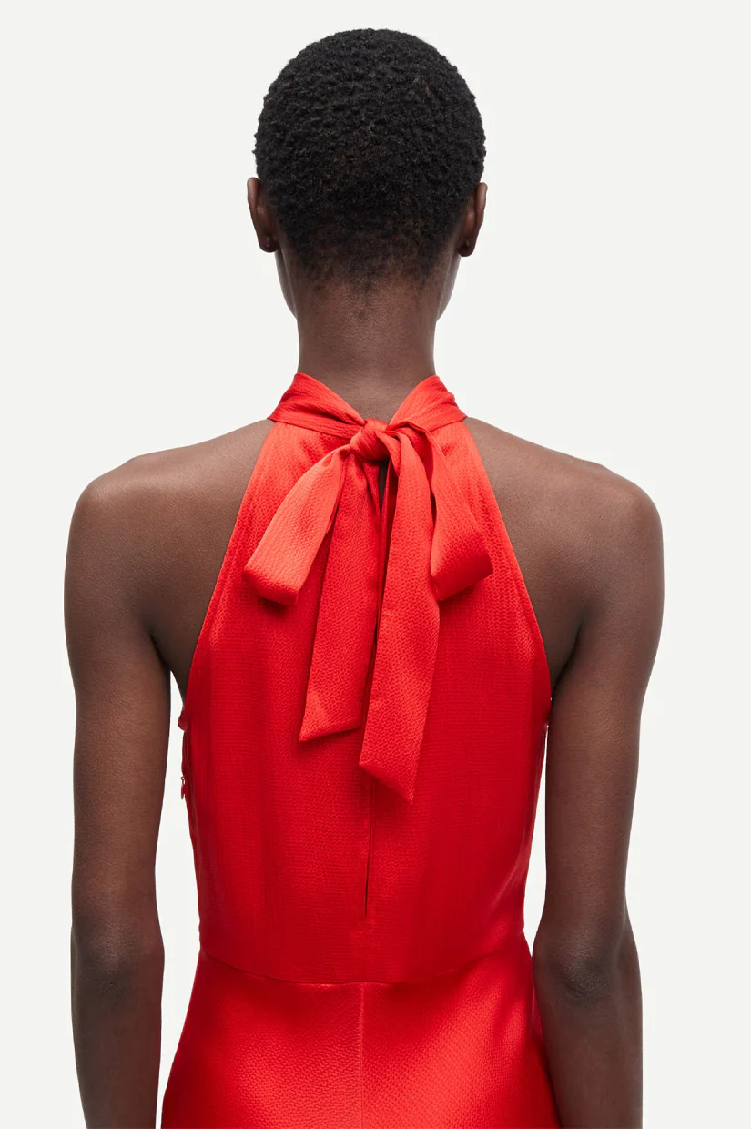 Samsoe Samsoe Rheo Dress - Flame Scarlet - Image 3