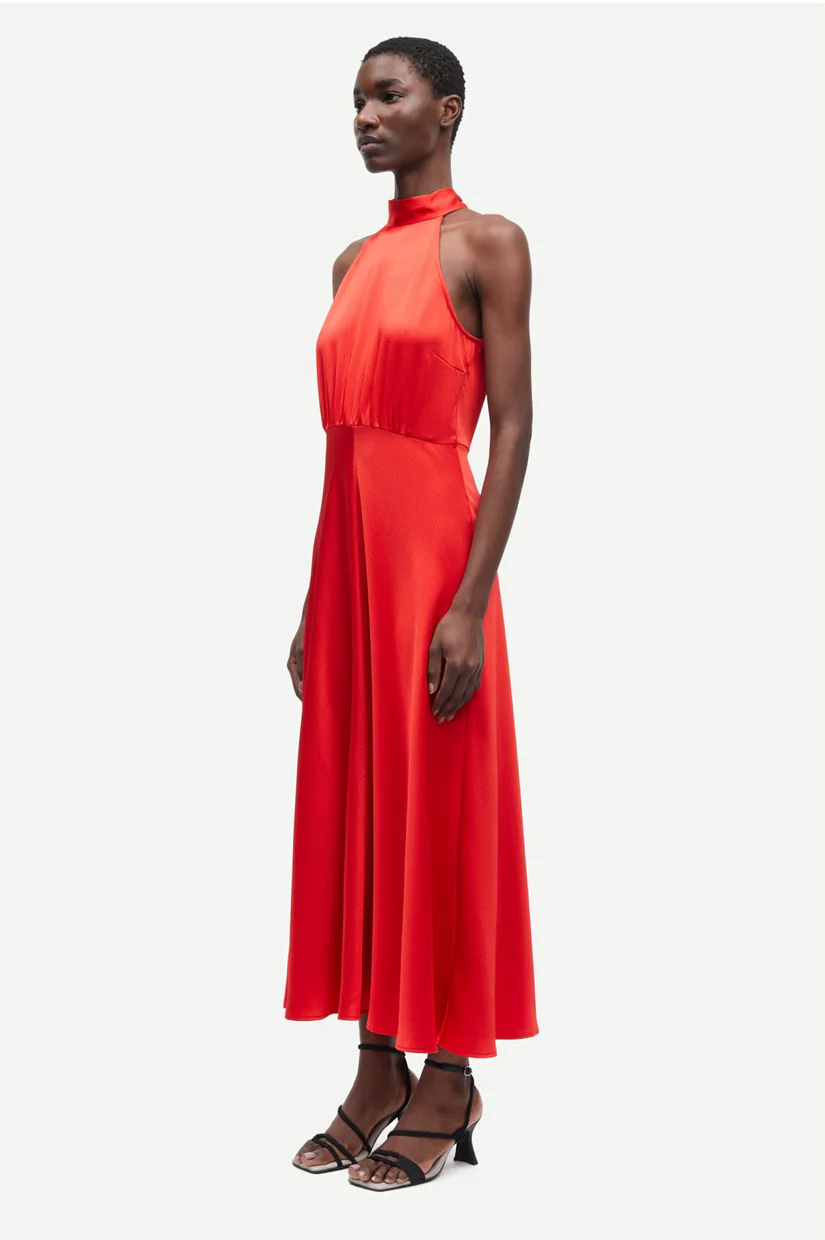 Samsoe Samsoe Rheo Dress - Flame Scarlet - Image 4