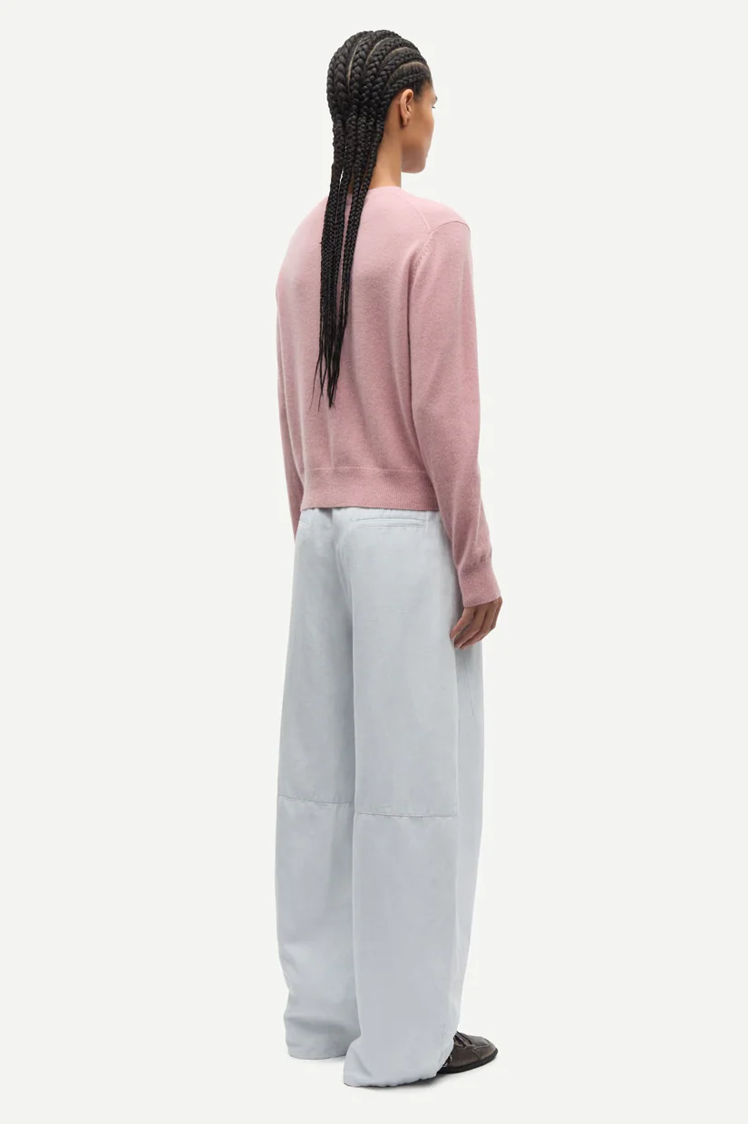 Samsoe Samsoe Saboston Cardigan - Orchid Haze Mel - Image 3