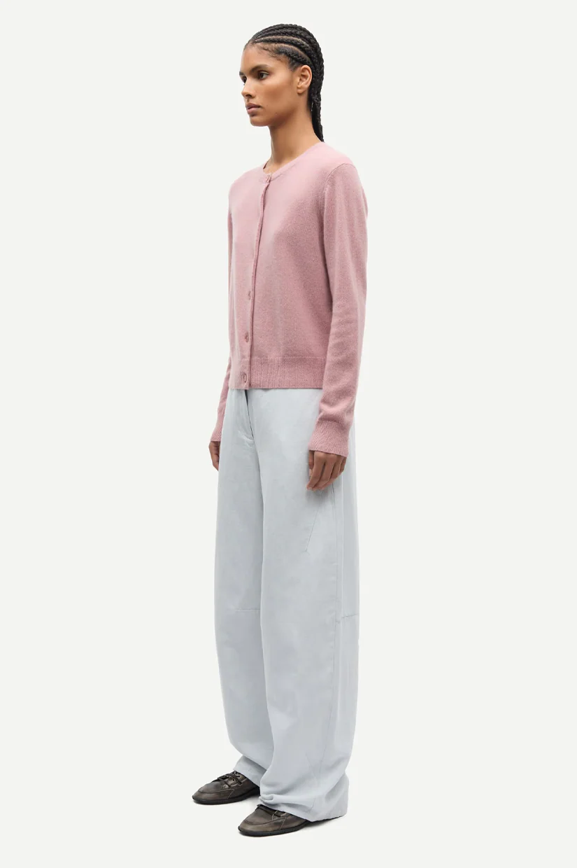 Samsoe Samsoe Saboston Cardigan - Orchid Haze Mel - Image 4