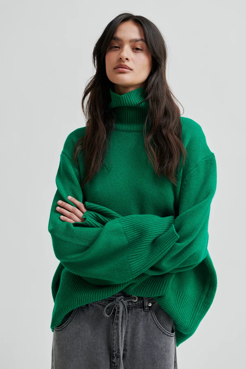 Second Female Alpha Knit T-Neck - Lush Meadow - Image 3