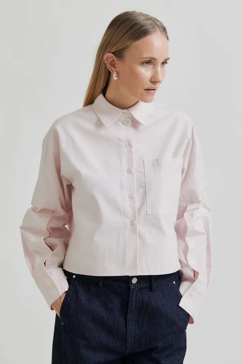 Second Female Baulo Slit Shirt - Mauve Morn - Image 3