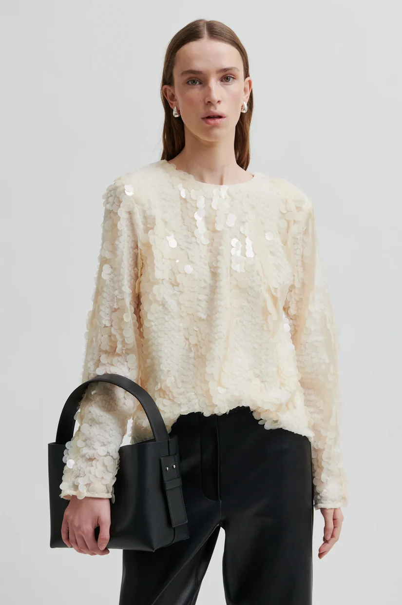 Second Female Glimmer Blouse - Jet Stream