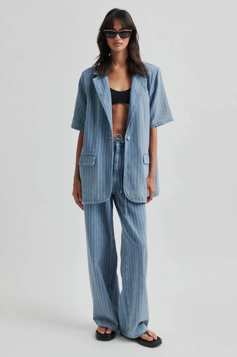 Second Female Layne Jeans - Light Blue Denim - Image 2