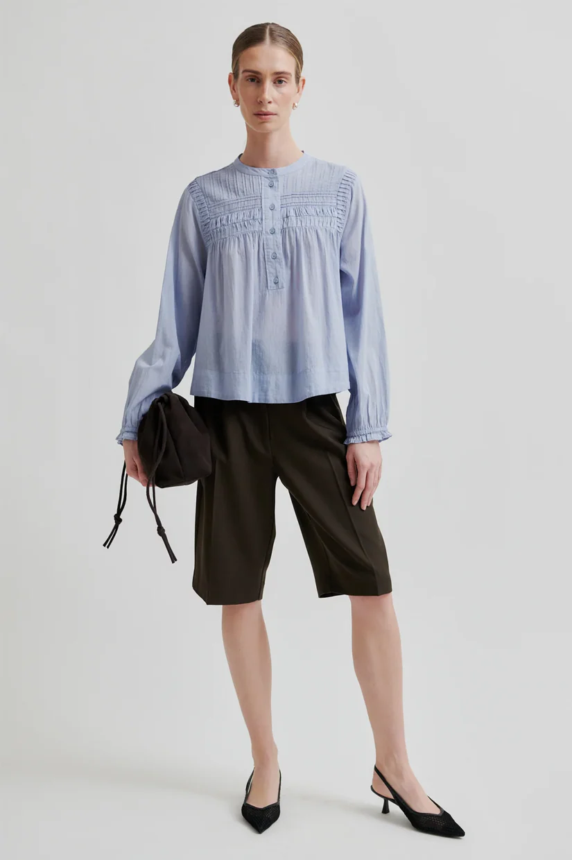 Second Female Maise Blouse - Brunnera Blue - Image 3