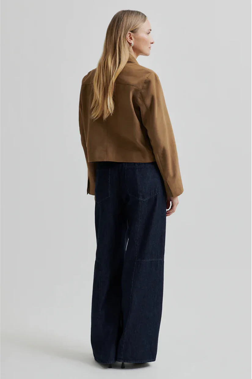 Second Female Noomi Suede Jacket - Silver Mink - Image 4