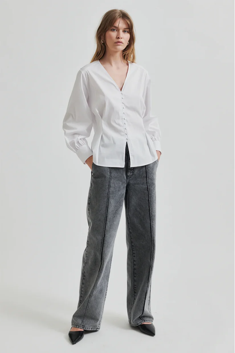 Second Female Viktoria Shirt - White - Image 3