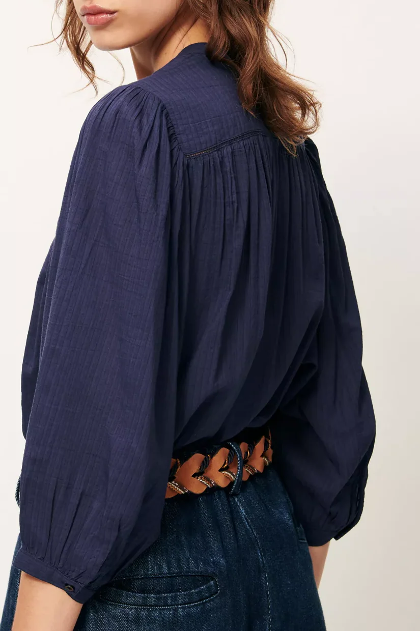 Sessun Savi Blouse - Indigo - Image 3