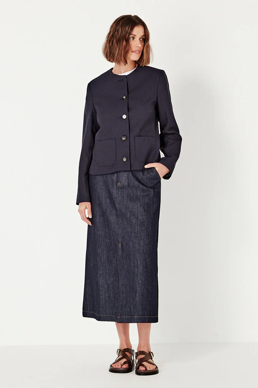 Shjark Gabrielle Jacket - Navy - Image 3