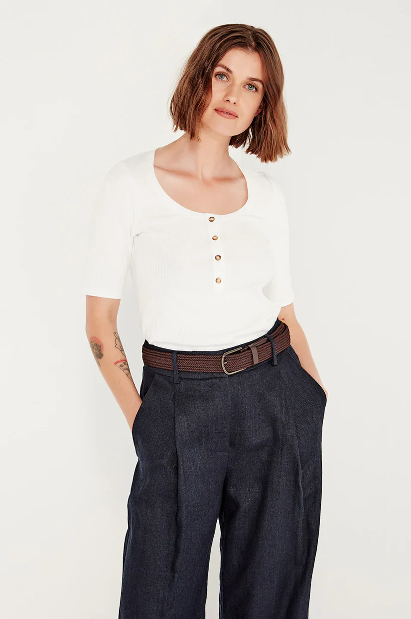 Shjark Lila Tee - White