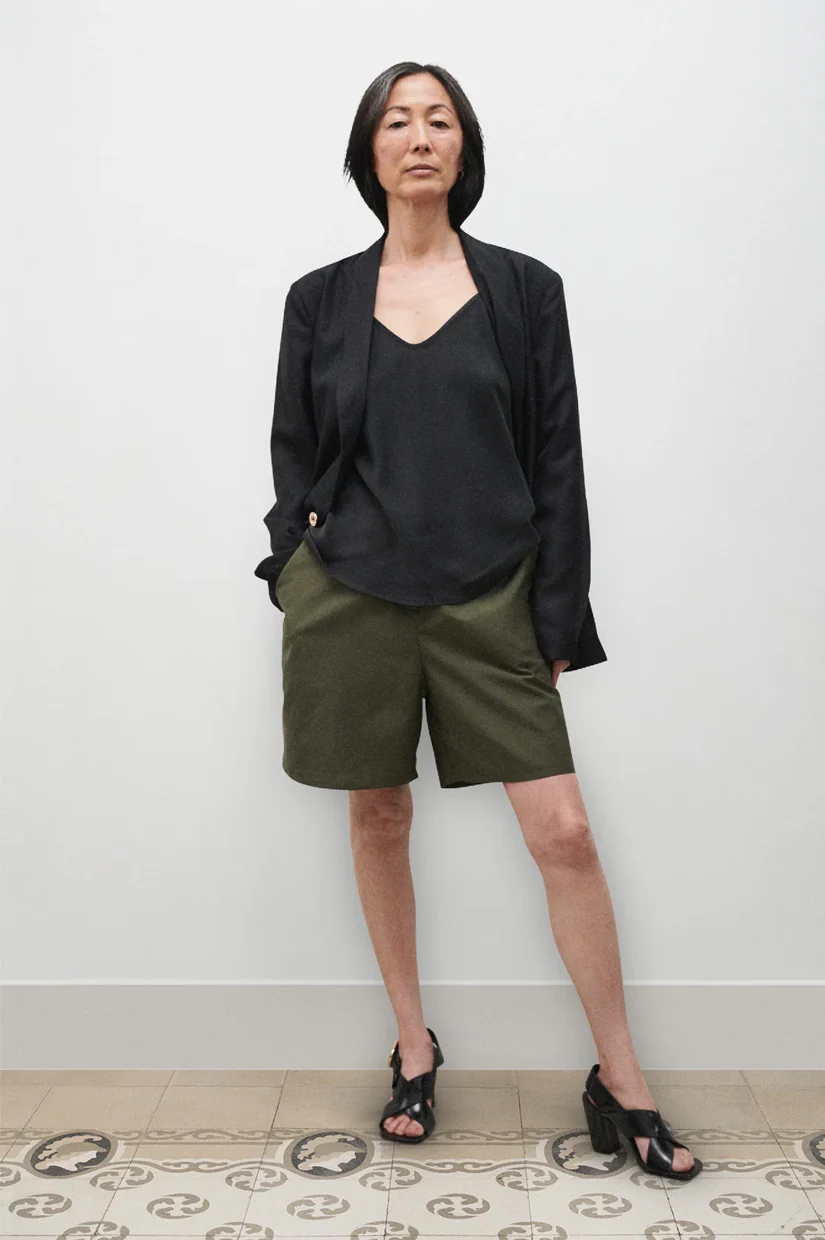 Silk Laundry Bias Cut Cami - Black - Image 2