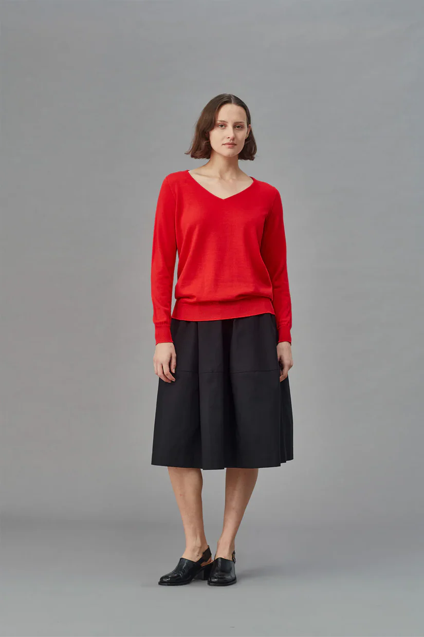 Standard Issue Merino V Neck Slouchy - Ribbon