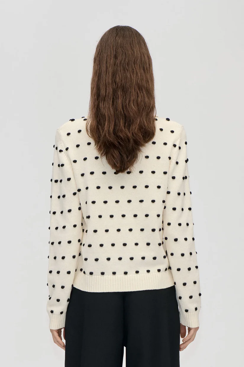 Stine Goya Bobble Polo Collar Sweater - Sunlight Bobbles - Image 2
