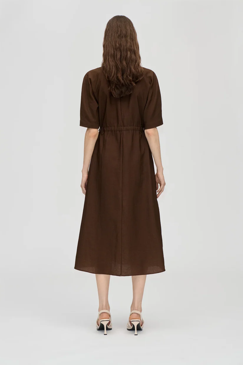 Stine Goya Elastic Detail Midi Dress - Bow - Image 2